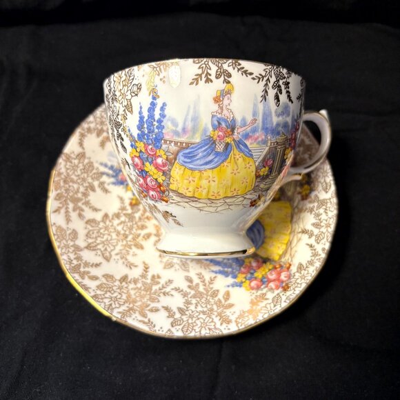 Queen Anne China Cup and Saucer - Picture 1 of 4